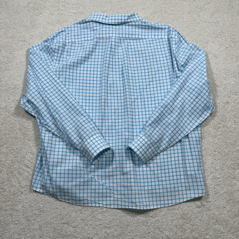 Lauren Ralph Lauren Men's Blue Gingham Check Size 2XL Long‎ Sleeve Button Down - Picture 3 of 7